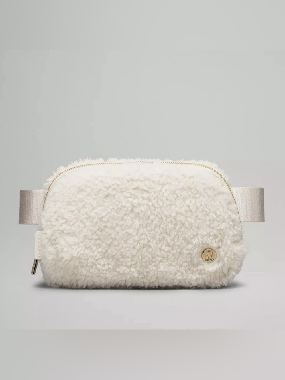 lululemon athletica Cream Sherpa Crossbody Waist Bag